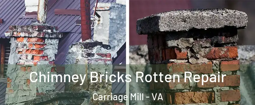 Chimney Bricks Rotten Repair Carriage Mill - VA