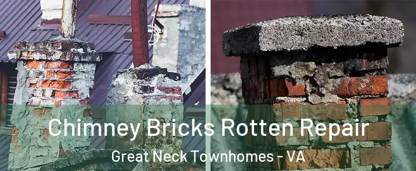 Chimney Bricks Rotten Repair Great Neck Townhomes - VA