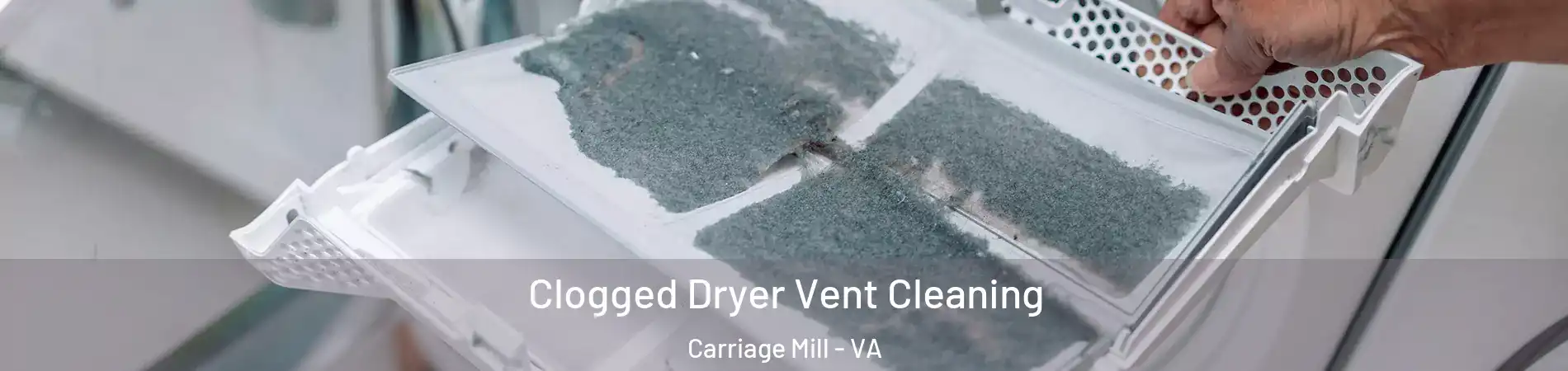 Clogged Dryer Vent Cleaning Carriage Mill - VA