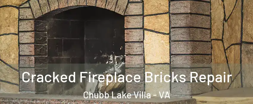 Cracked Fireplace Bricks Repair Chubb Lake Villa - VA