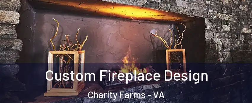 Custom Fireplace Design Charity Farms - VA
