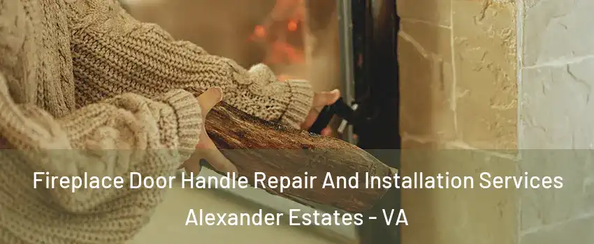 Fireplace Door Handle Repair And Installation Services Alexander Estates - VA