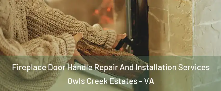Fireplace Door Handle Repair And Installation Services Owls Creek Estates - VA