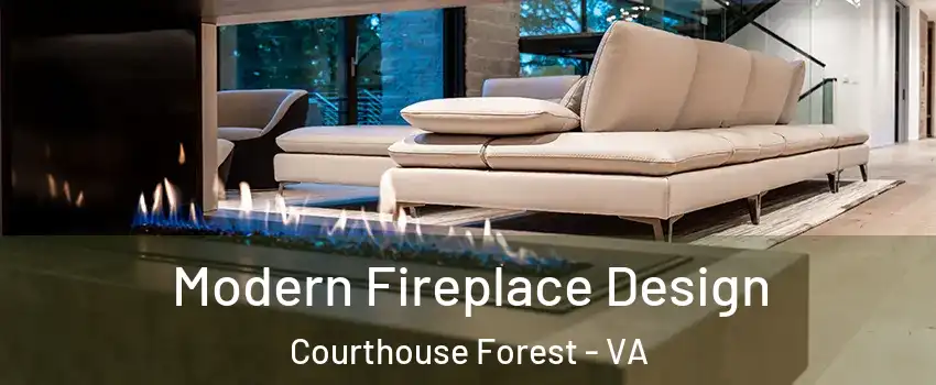 Modern Fireplace Design Courthouse Forest - VA