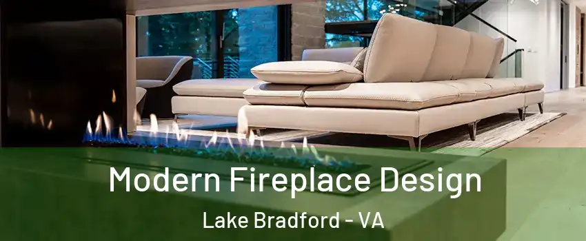 Modern Fireplace Design Lake Bradford - VA