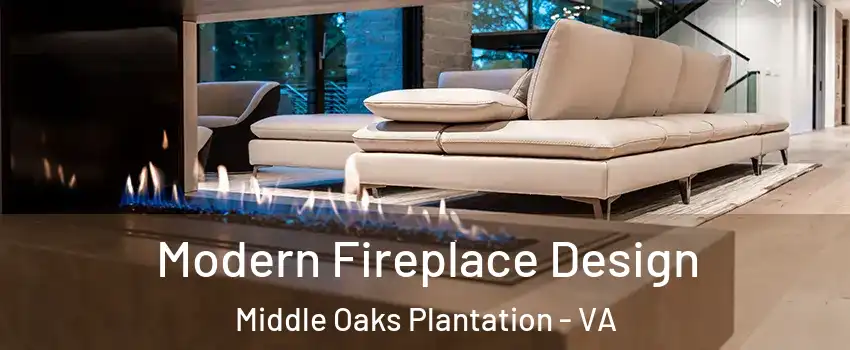 Modern Fireplace Design Middle Oaks Plantation - VA