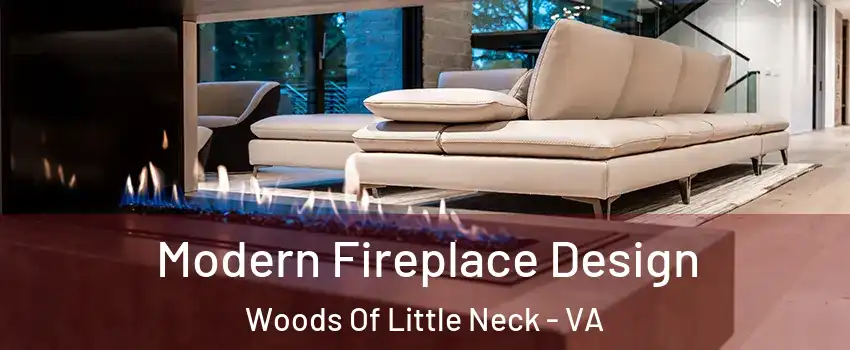 Modern Fireplace Design Woods Of Little Neck - VA
