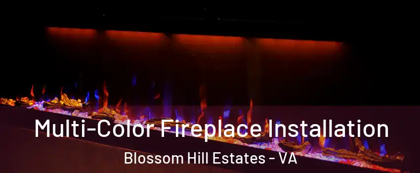 Multi-Color Fireplace Installation Blossom Hill Estates - VA