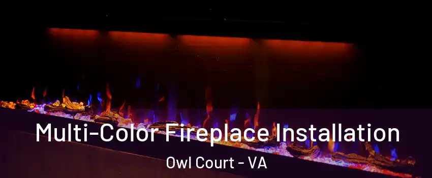 Multi-Color Fireplace Installation Owl Court - VA