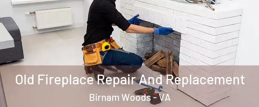 Old Fireplace Repair And Replacement Birnam Woods - VA