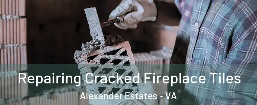 Repairing Cracked Fireplace Tiles Alexander Estates - VA