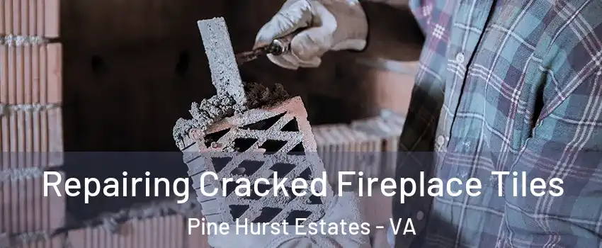 Repairing Cracked Fireplace Tiles Pine Hurst Estates - VA